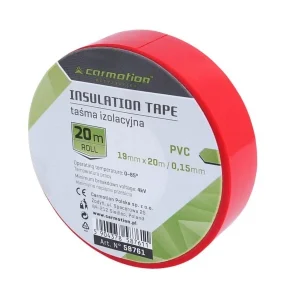 Изолирбанд 19мм x 20м червен Carmotion