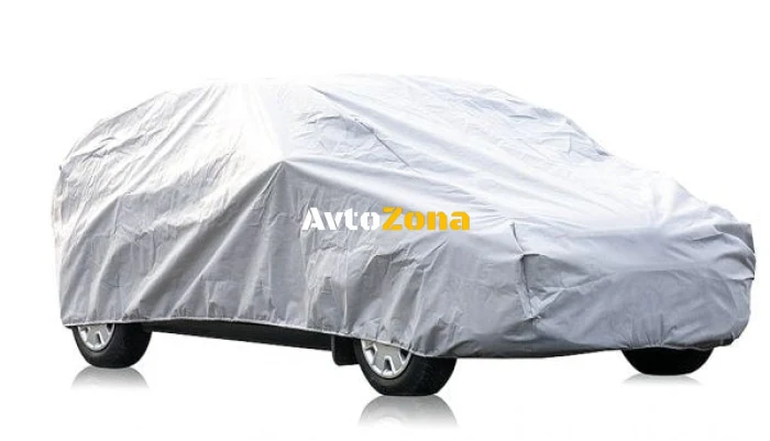 Покривало CarPassion Perfect за автомобил – размер L 150x485 см, сиво