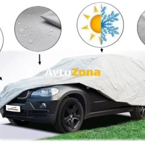 Покривалo CarPassion Perfect за SUV, Ван – размер L, сиво
