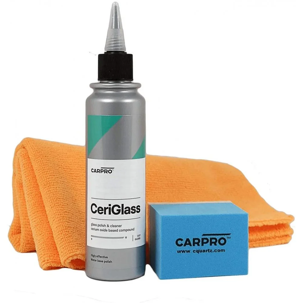 Комплект за полиране на стъкло Carpro CeriGlass, 150 мл