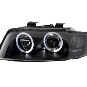 Кристални фарове с CCFL Angel Eyes AUDI A4 (2001-2004) - черни