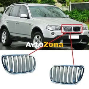 Предни решетки Chrome-Titan за BMW E83 X3 (06-10)
