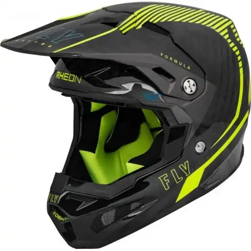 МОТОКРОС КАСКА FLY RACING FORMULA CARBON TRACER HELMET - HI-VIS/BLACK