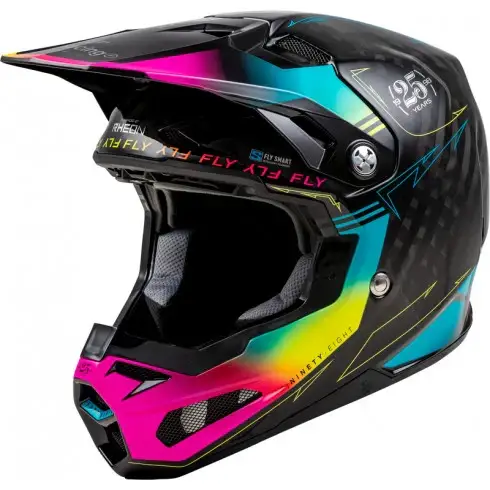 МОТОКРОС КАСКА FLY RACING FORMULA SMART CARBON LEGACY-BLACK/BLUE/FUSCHIA