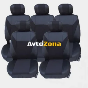 Калъфи/тапицерия за Ford S-MAX C-MAX, VW Touran, Sharan, Toyota Corolla Verso, Черни