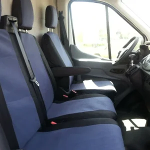2+1 комплект калъфи / тапицерия - специално ушити за Ford Transit 2013+ - пасват перфектно - с отвор за барчето на двойнат...