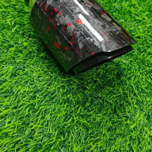 Накрайник за ауспух Изрязан Гланц Forged Carbon Red shreds 63мм 1132