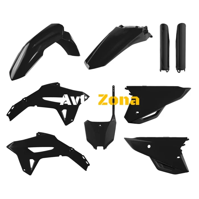 Пластмасов MX Full кит Polisport за Honda CRF450R - 2021 Black