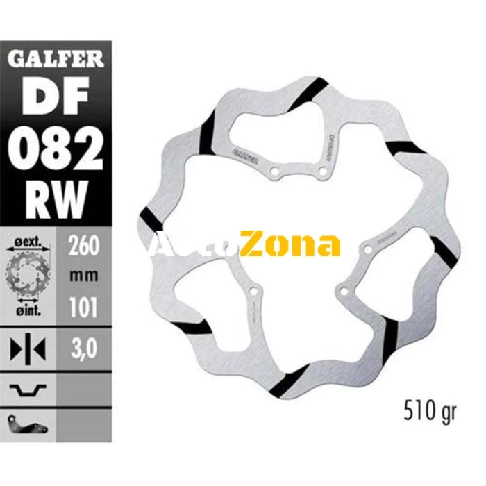 Преден спирачен диск Galfer WAVE FIXED 260x3mm DF082W