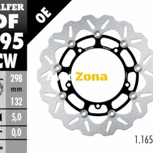 Плаващ преден спирачен диск Galfer WAVE FLOATING COMPLETE (C. ALU.) 298x5mm DF495CW