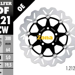 Плаващ преден спирачен диск Galfer WAVE FLOATING COMPLETE (C. ALU.) 300x5mm DF321CW