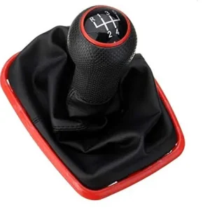 Tопка Скоростен Лост С Маншон Кожен Кожух За Голф Golf 4 Bora Червена
