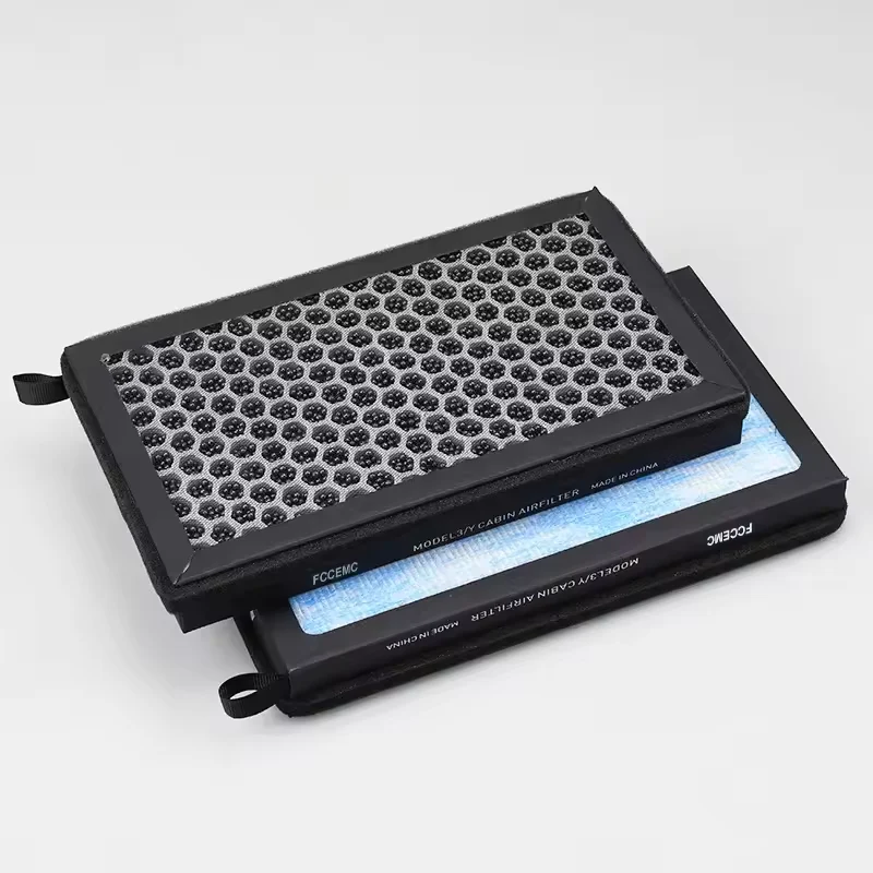 HEPA + филтър за купе с активен въглен за Tesla Model 3 / Y / Highland / Juniper (PM2.5)