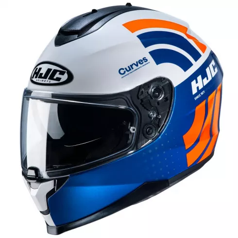 Каска HJC C70 Curves White/Blue/Orange