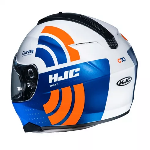 Каска HJC C70 Curves White/Blue/Orange