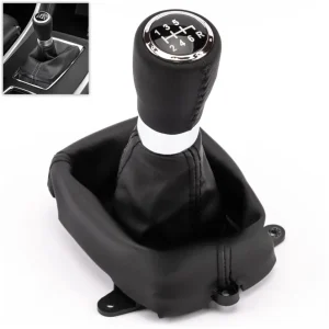 Топка Скоростен Лост с Маншон от Еко Кожа За Honda Accord VIII 2008–2014 6 Скорости OEM 54102-T2A-L01ZB
