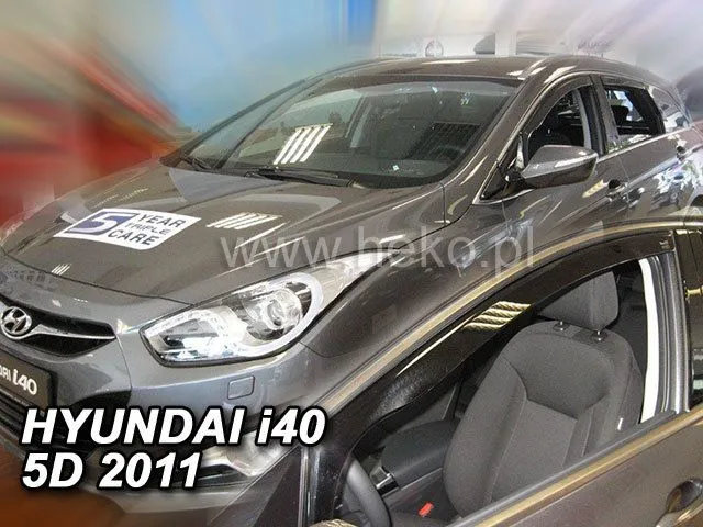 ВЕТРОБРАНИ ЗА HYUNDAI I40 (2011+) 5 ВРАТИ , SEDAN - 2БР. ПРЕДНИ