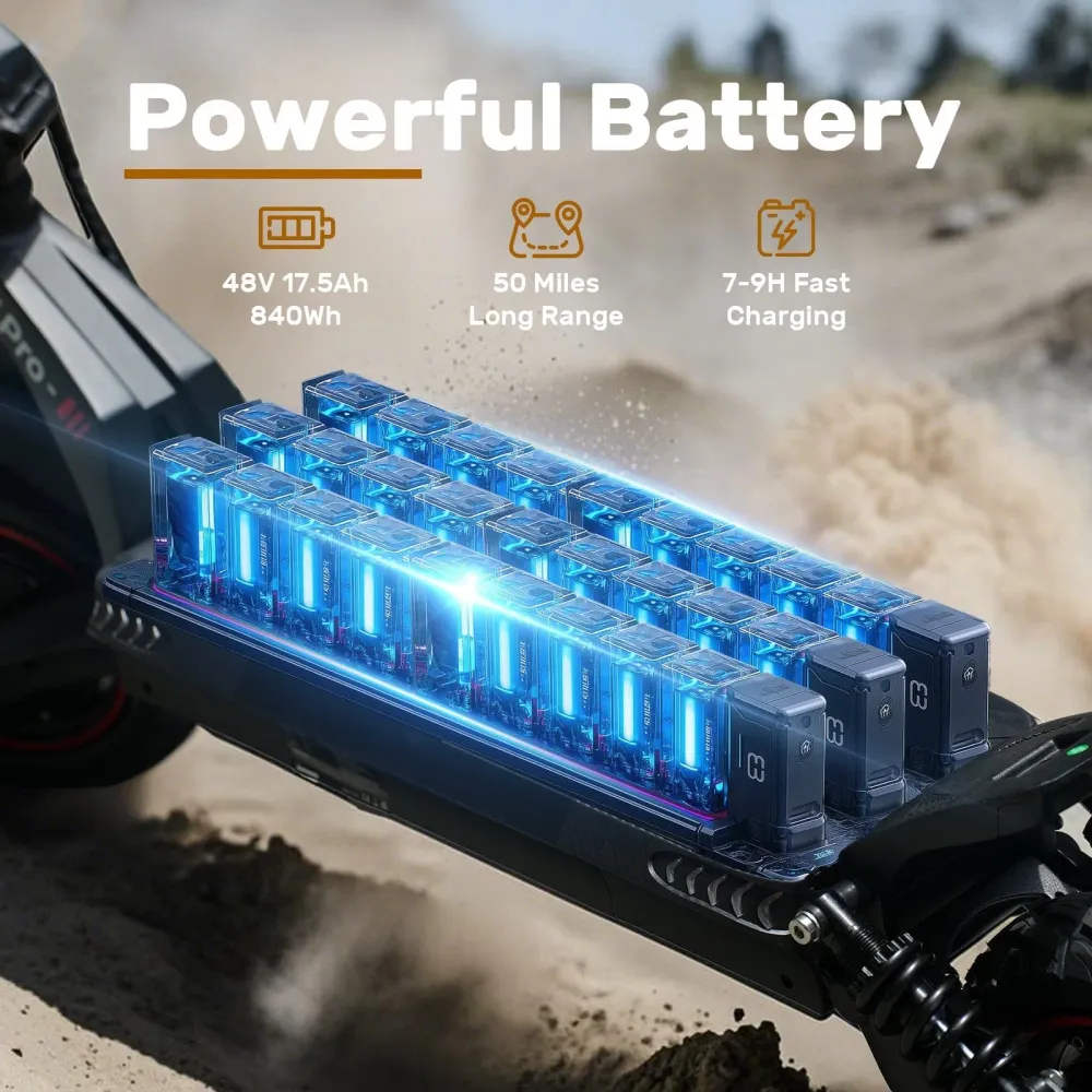 Електрическа тротинетка iX7Pro 2000W с двоен мотор, сгъваема, за офроуд CE Одобрение на електрически скутер iScooter