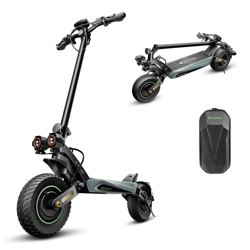 GT4 Електрическа тротинетка TorqueBeast с двоен мотор 2400W, сгъваема за офроуд, пробег 70-80 км CE Сертифициран, мощен мо...