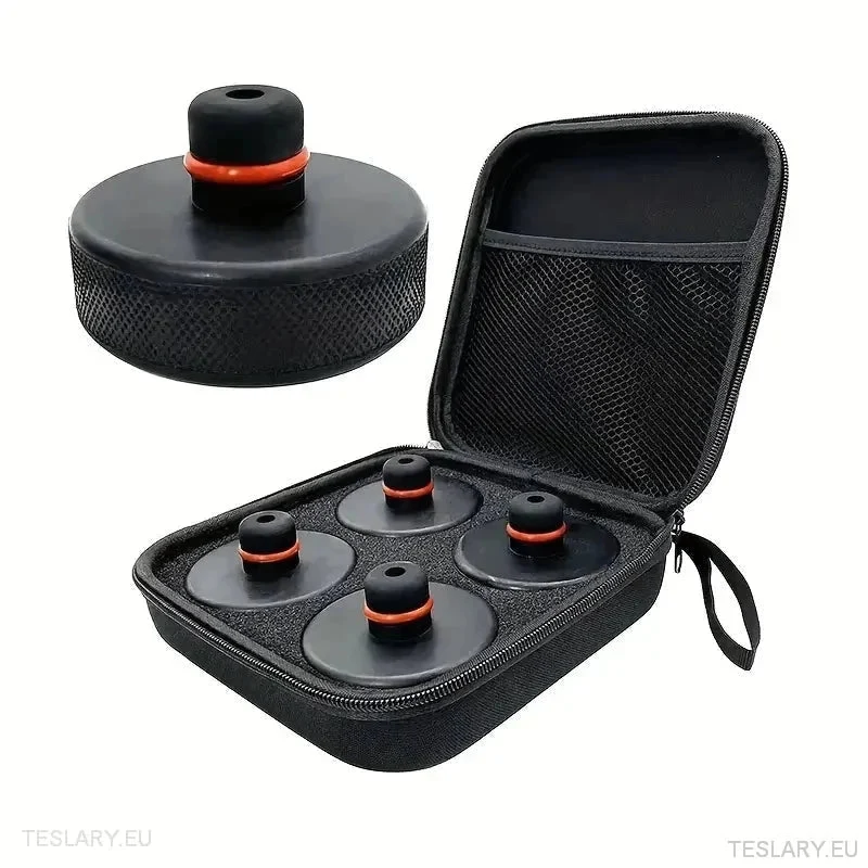 EV Jacking Point Adapter Kit 4 пакет със калъф за Tesla, BYD и други EVs