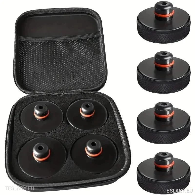 EV Jacking Point Adapter Kit 4 пакет със калъф за Tesla, BYD и други EVs