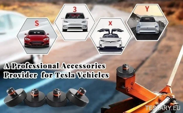 EV Jacking Point Adapter Kit 4 пакет със калъф за Tesla, BYD и други EVs