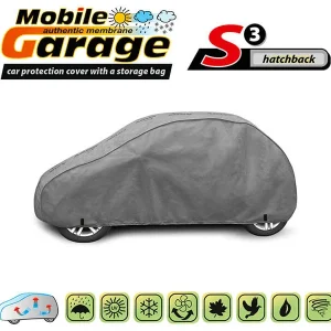 Висококачествено Покривало Kegel серия Mobile размер S3 за хечбек 335-355см x 126-136см, сиво