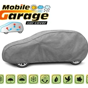 Висококачествено Покривало Kegel серия Mobile размер L1 за хечбек/комби 405-430см x 126-136см, сиво