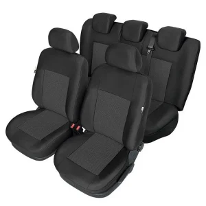 Пълен Комплект Тапицерия Kegel серия Tailore Made за предни и цяла задна седалка на Opel Corsa E 2014-2019 Черна Текстил