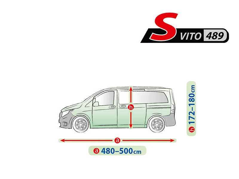 Висококачествено Покривало Kegel за VITO серия Mobile S489 500x180cm