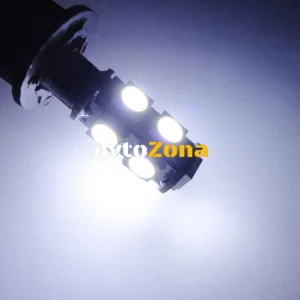 LED Лед Диодни Крушки За Габарит, Т10-5050 W5W, 9 SMD, 12V, Бяла
