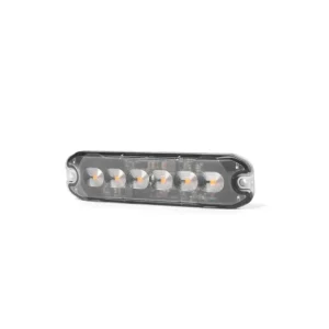 6 LED ЛЕД Жълта Аварийна Лампа Блиц Светлина Мигаща За Пътна Помощ Платформа и др. 10W с 8 режима 8х3 cm. 12-24V