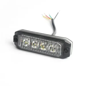 4 LED ЛЕД Жълта Аварийна Лампа Блиц Светлина Мигаща За Пътна Помощ Платформа и др. 12-24V 12W