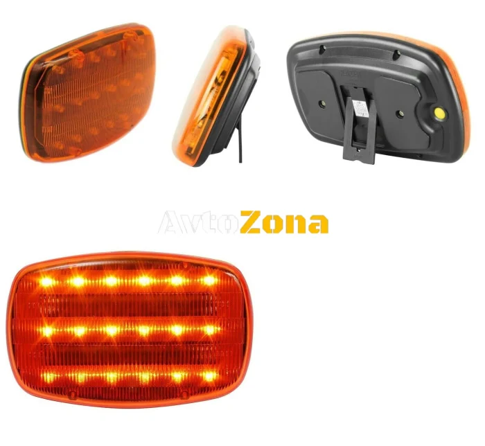 LED ЛЕД Аварийна/сигнална лампиа Маяк буркан с магнит 12/24V