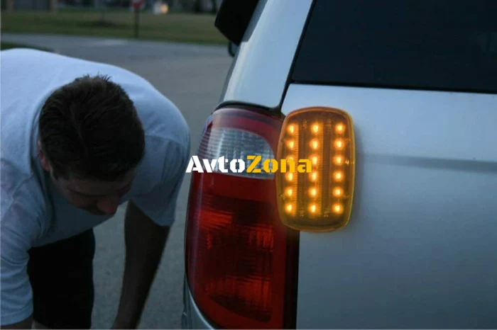 LED ЛЕД Аварийна/сигнална лампиа Маяк буркан с магнит 12/24V
