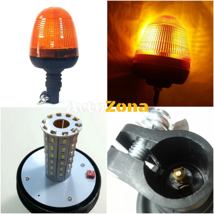 LED ЛЕД Аварийна/сигнална лампиа Маяк буркан 12/24V