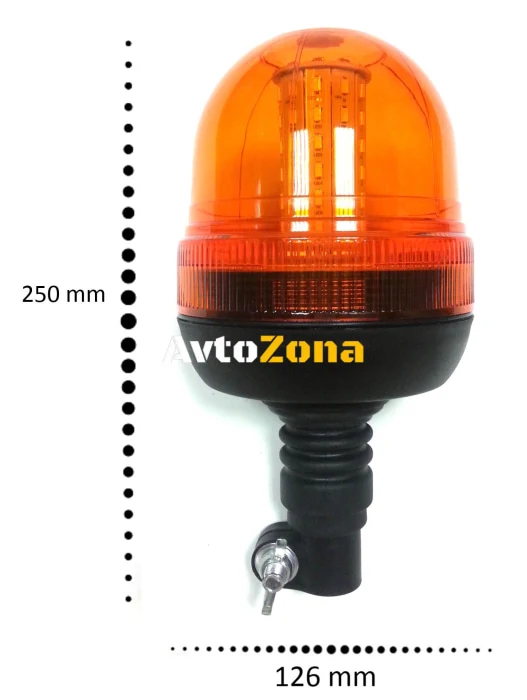 LED ЛЕД Аварийна/сигнална лампа Маяк буркан 12/24V