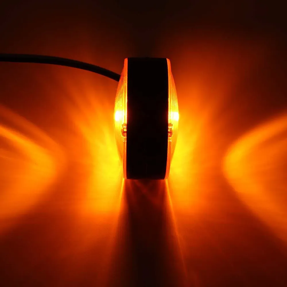 Комплект от 2 броя ЛЕД LED габарити за огледала ОБЕЦИ за камион 12-24V Scania Сканиа Volvo Волво MAN МАН DAF ДАФ Mercedes...