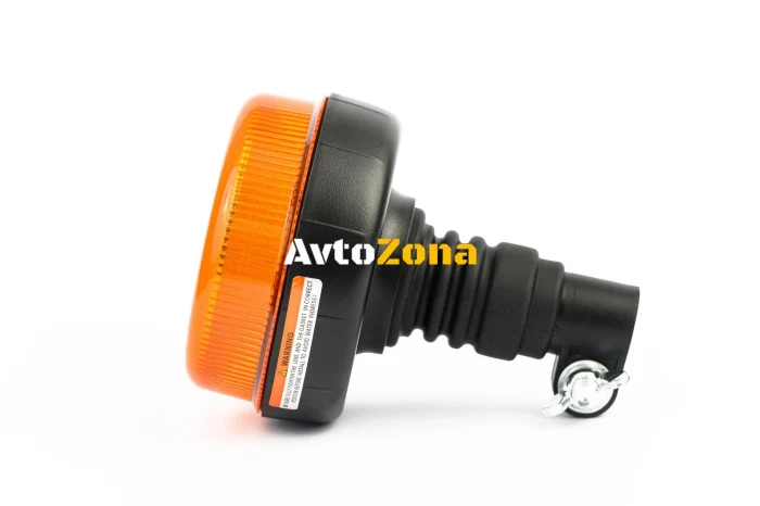 LED Лед Диодна Аварийна Сигнална Лампа Маяк Буркан 12/24V , Блиц, Slim, E-Mark, 12 Диода