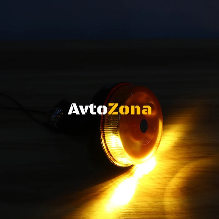 LED Лед Диодна Аварийна Сигнална Лампа Маяк Буркан 12/24V , Блиц, Slim, E-Mark, 12 Диода
