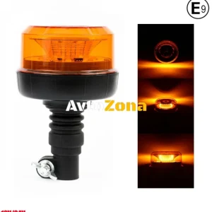 LED Лед Диодна Аварийна Сигнална Лампа Маяк Буркан 12/24V , Блиц, Slim, E-Mark, 12 SMD