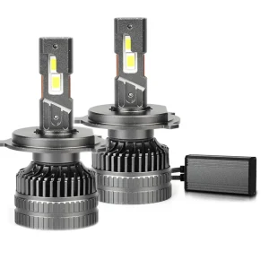 Комплект от 2 броя LED ЛЕД диодни крушки H4 Х4 12V 120W 13000lm за фарове Canbus без грешки 6000К къси/дълги