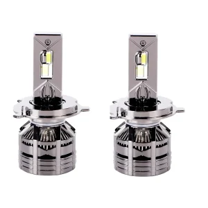 Комплект от 2 броя LED ЛЕД диодни крушки H4 Х4 12V 150W 15000lm за фарове Canbus без грешки 6000К къси/дълги