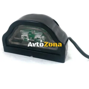 LED Лед Диоден Плафон Oсветление за Регистрационен Номер 12V За Ремарке, Бус, Каравана, Платформа, Черен