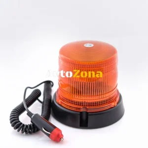 10 LED Лед Сигнална лампа, аварийна, маяк, буркан 12V с магнитно закрепване