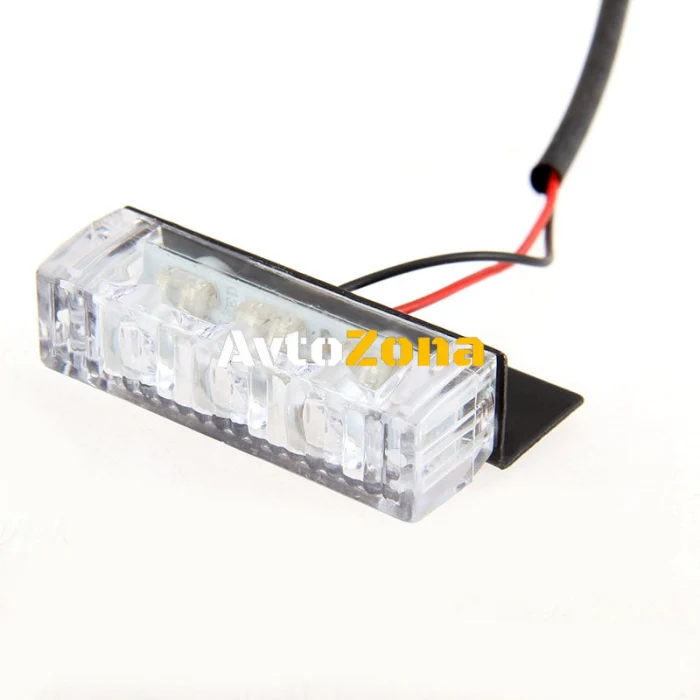 3 Led Аварийна Лампа, Жълта Блиц Светлина, Мигаща, 6 Броя с Контролер 12v