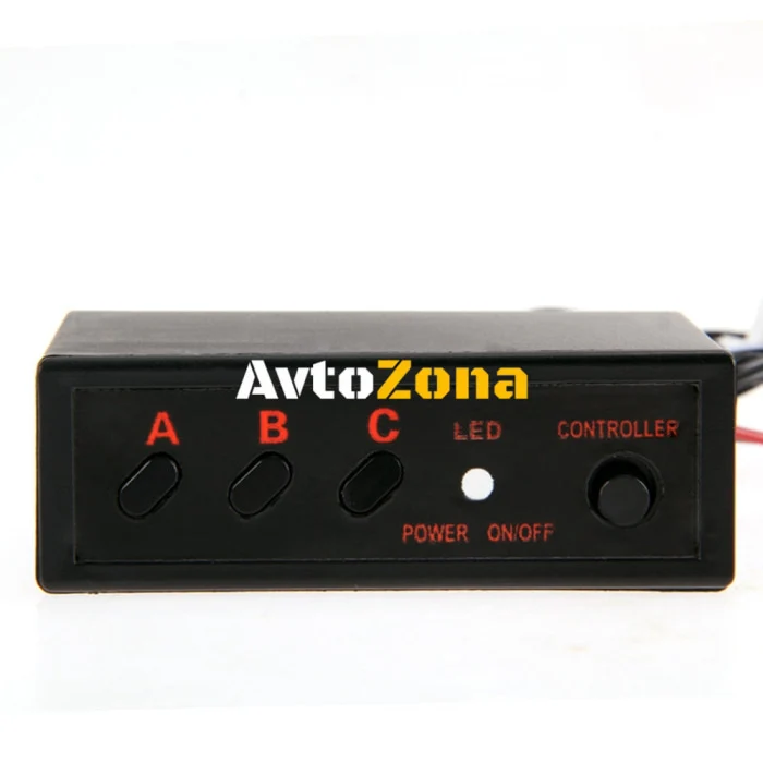 3 Led Аварийна Лампа, Жълта Блиц Светлина, Мигаща, 6 Броя с Контролер 12v