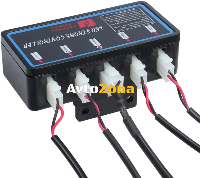 Комплект 4 Броя С Контролер 2 LED Лед Диодна Сигнална Аварийна Блиц Мигаща Светлина Пътна Помощ Платформа 12V