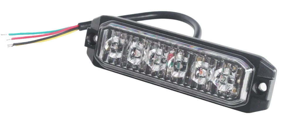6 LED Блиц Светлина Мигаща Аварийна Лампа За Пътна Помощ Жълта 12V - 24V