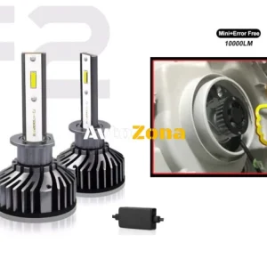 Комплект Умалени Mини Лед Led Диодни Крушки H1 Х1 12V 24V 72W 10000lm За Фарове Can Bus без Грешки